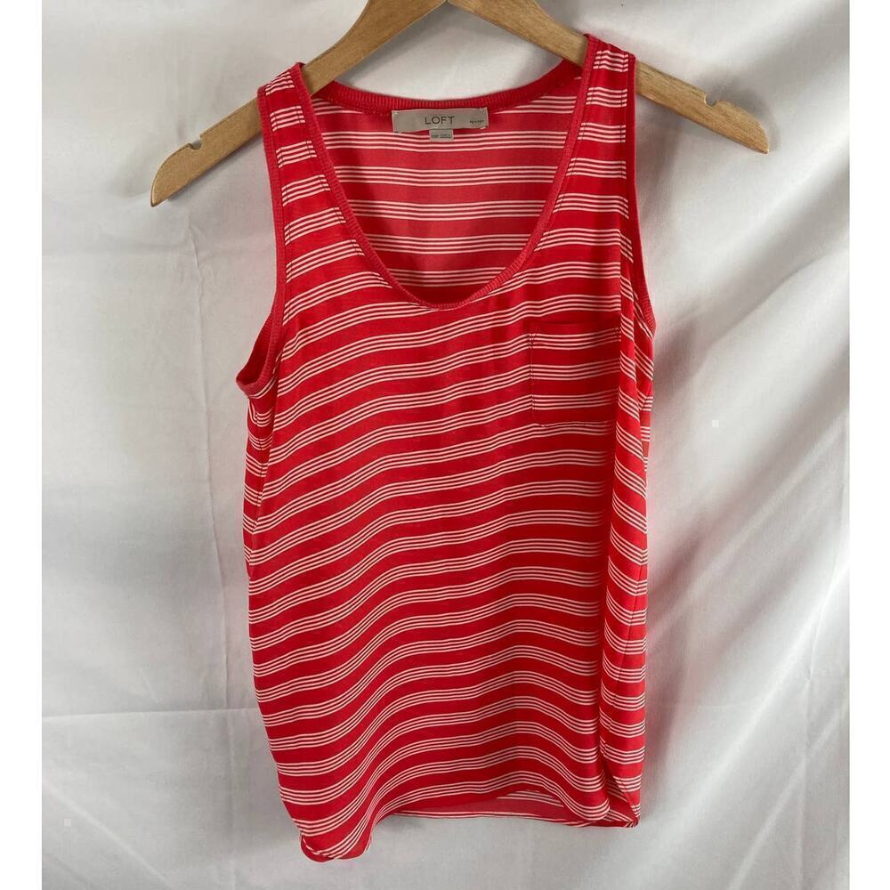 Ann Taylor LOFT Striped Sleeveless Top Size XXSP